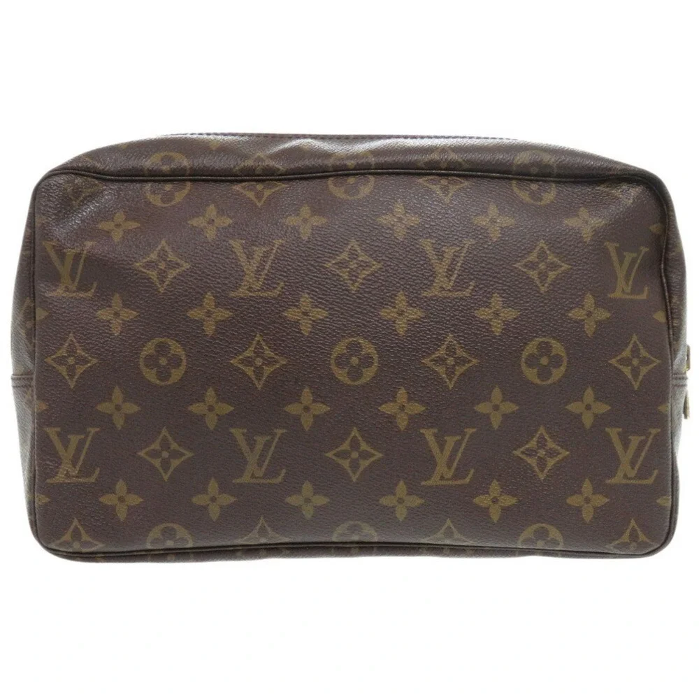 LOUIS VUITTON Brown Monogram Pouch
